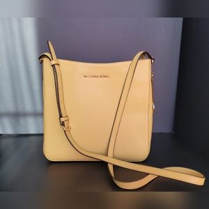 Michael Michael Kors Yellow Leather Jet Set Travel Messenger Bag